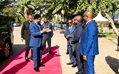 MD and Arusha Region Leaders Welcomes PM at AICC